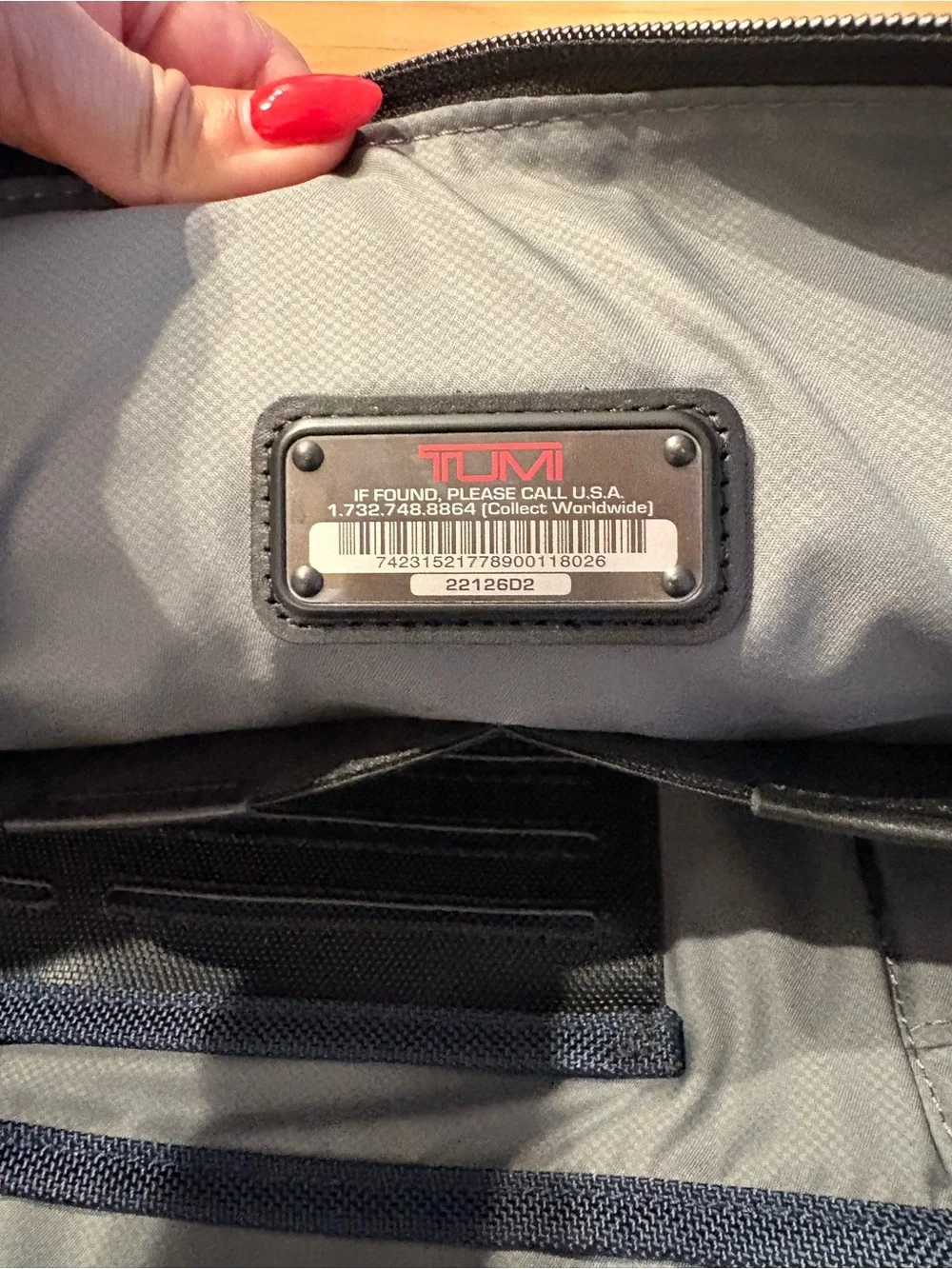TUMI Alpha framed soft duffle in black